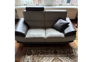 2 leren banken - in goede staat