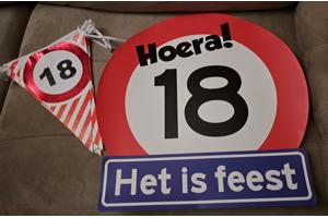 18 jaar versiering
