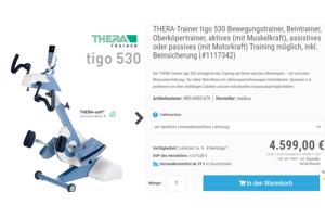 THERA TRAINER TIGO 530 ARM EN BEEN TRAINER