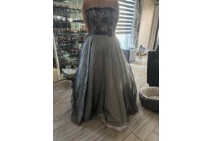 zwart/witte trouwjurk maat 38/40