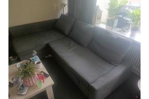 Hoekbank stof tevens slaapbank