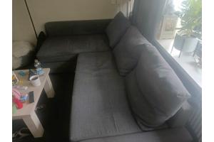 Hoekbank stof tevens slaapbank