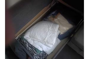 Hoekbank stof tevens slaapbank