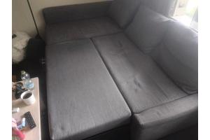 Hoekbank stof tevens slaapbank