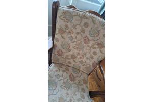 Eiken fauteuil opnieuw bekleed