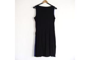 Stretchy jurk zwart paars S/M