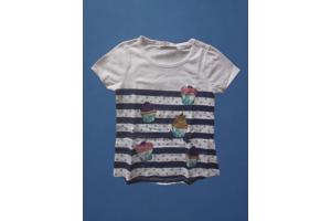 Glo-Story t-shirt cupcakes blauw 104