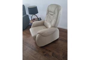 Creme kleurige verstelbare relax fauiteul