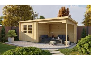 Blokhut - Tuinhuis Freddy | 28 mm | vuren onbehandeld