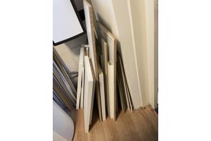 Diverse witte planken
