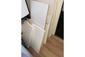 Diverse witte planken