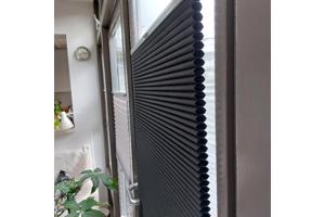 5 st plisse gordijnen honingraat