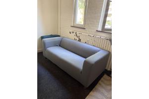 Gratis IKEA Klippan bank met grijze hoes