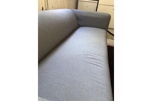 Gratis IKEA Klippan bank met grijze hoes