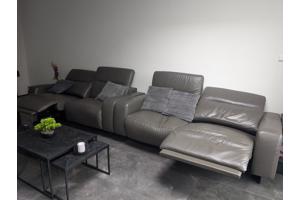 Bankstel electrisch en leer