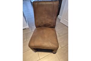 Eetkamerstoelen 4 stuks bruin incl. wielen zgan