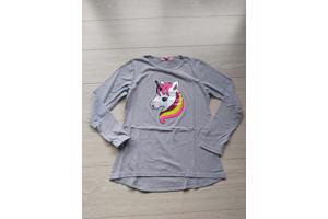 Seagull longsleeve t-shirt grijs Unicorn 170/176