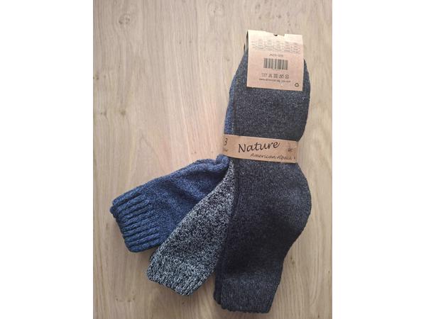3 Paar Dikke Alpaca Wollen Sokken Maat 41-47