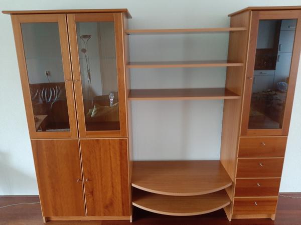 Kersen Houten Vitrinekast