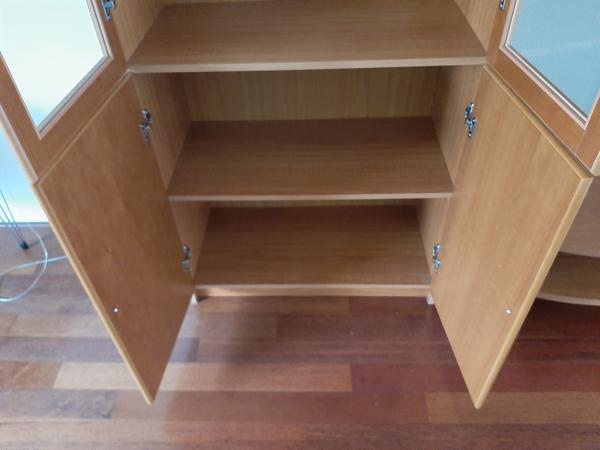 Kersen Houten Vitrinekast