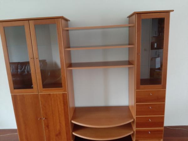 Kersen Houten Vitrinekast