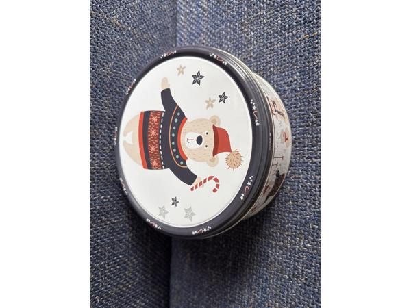 Kerstblikken kersttrommels blik kerst 4 st