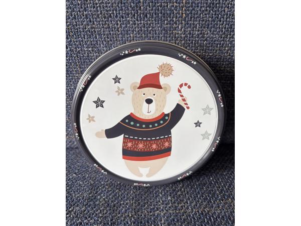 Kerstblikken kersttrommels blik kerst 4 st