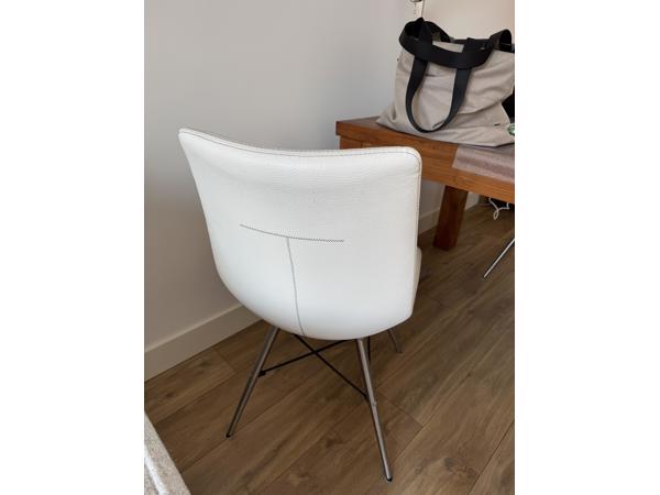 4 witte eetkamer stoelen