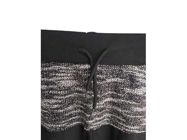 Heren korte broek zwart grijs L