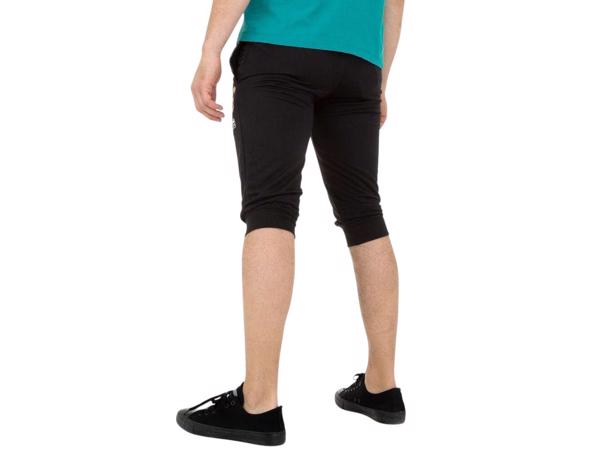 Heren korte broek zwart grijs L