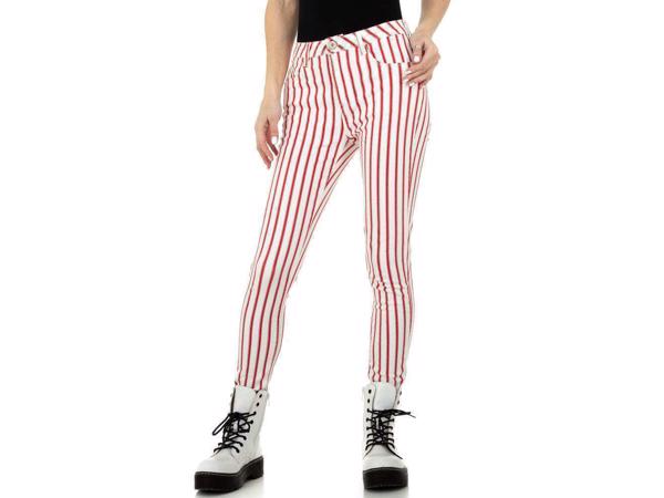 Redial Denim Paris skinny jeans wit rood M