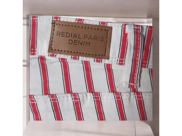 Redial Denim Paris skinny jeans wit rood M