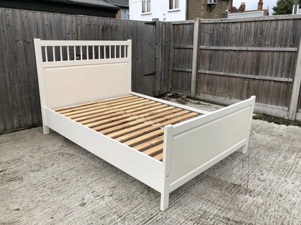 Ikea Hemnes bed 140 x 200 vintage model, frame + lattenbodem