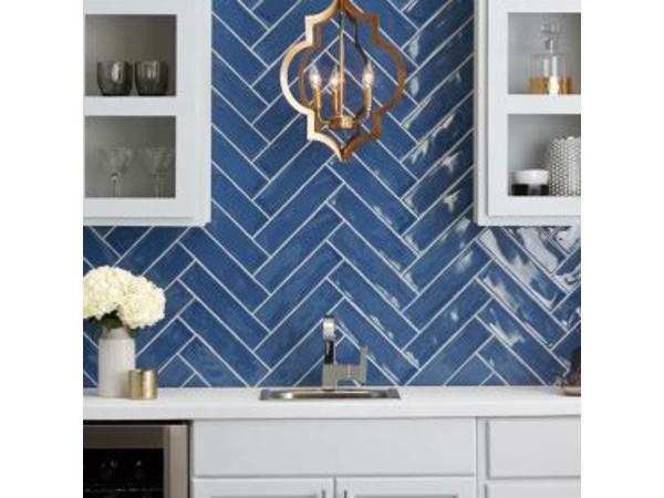 Handvormtegels blauw cifre colonial marine glans 7,5x30