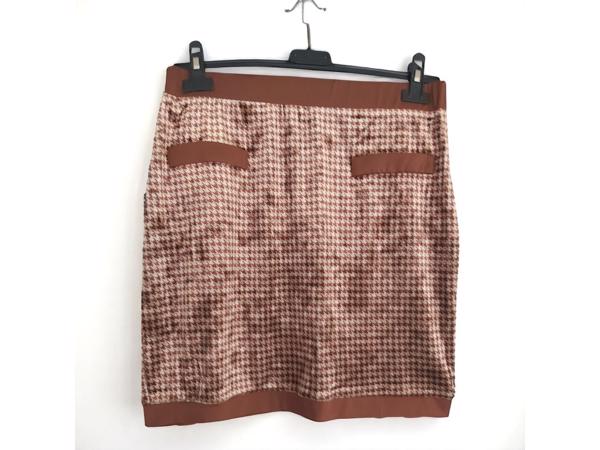 bruin goud stretchy rokje M