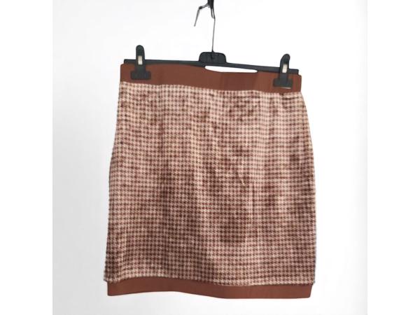bruin goud stretchy rokje M