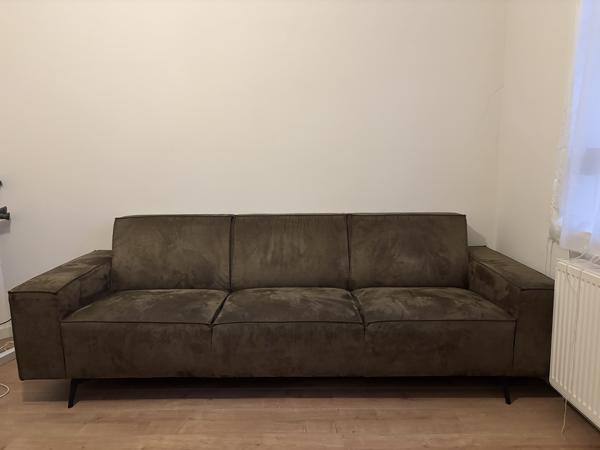 Nubuck leren Montèl bank - 260x90 cm