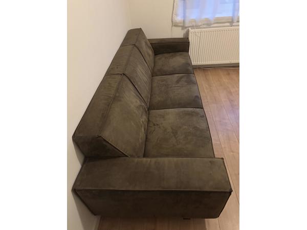 Nubuck leren Montèl bank - 260x90 cm