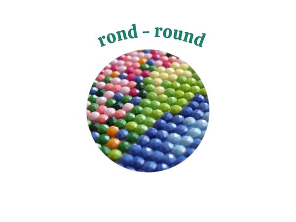 nr 78 Diamond Painting seizoens bomen 50x40cm (rond)