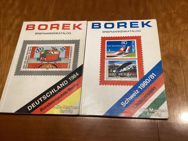 Borek briefmarkenkatalog Schweiz 1980/81 Zwitserland