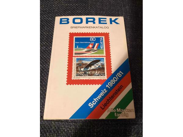 Borek briefmarkenkatalog Schweiz 1980/81 Zwitserland