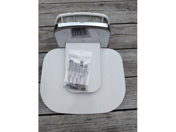 Opklapbaar stoeltje 35 x 27 cm kunststof/chroom