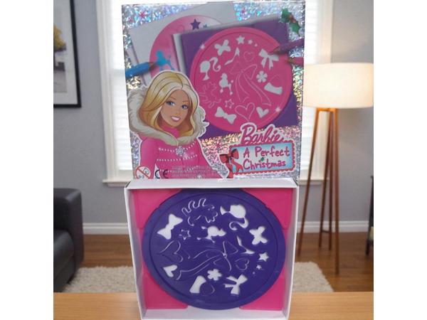 Barbie teken spirograaf kerstmis thema