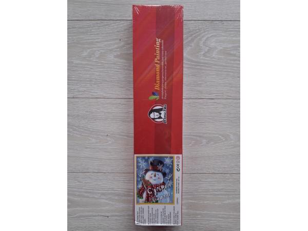 nr 77 Diamond Painting sneeuwpop 50x40cm (rond)