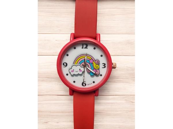 Horloge voor Kinderen - Regenboog - Kast 34 mm - Rood