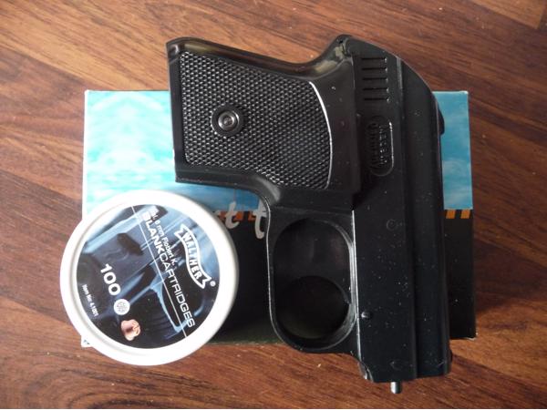 Alarmpistool Record GP1S nieuw + Walther knalpatroontjes