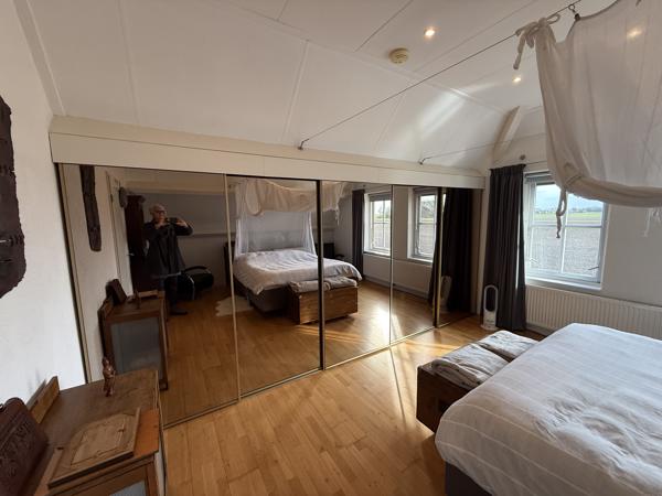 5 spiegeldeuren op rails 192x92 cm