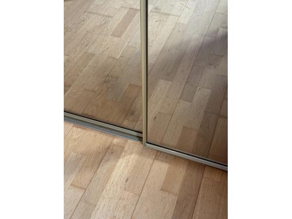 5 spiegeldeuren op rails 192x92 cm