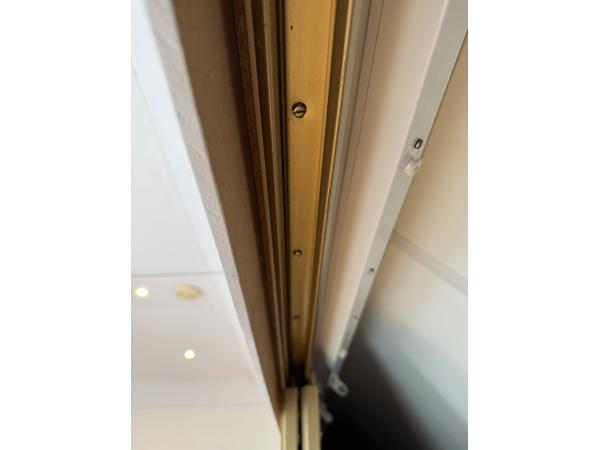 5 spiegeldeuren op rails 192x92 cm