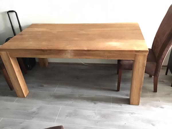 Teak eettafel 160 x 90 cm